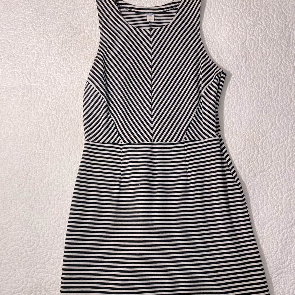 Black & White Striped Dress
